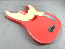 MJT Official Custom Vintage Aged Nitro Guitar Body Mark Jenny 51 PBT Bass Coral
