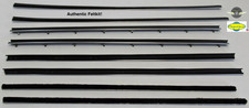 1966 1967 Mopar B-body Coupe Door Window Felt Fuzzies Rubber Seal 8 Pc Kit
