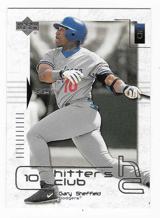 2000 Upper Deck Hitter's Club Gary Sheffield Los Angeles Dodges Baseball #18