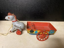 Cowboy Joe s Musical Chuck Wagon Vintage Toy Music Not Working Sold For Parts