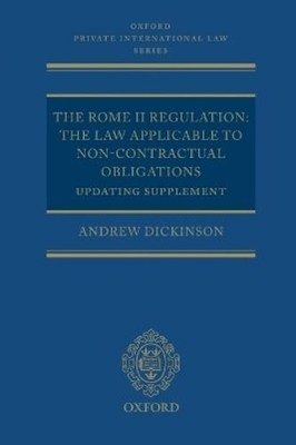 Andrew Dickinson The Rome II Regulation (Paperback) (UK IMPORT)