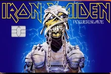Iron Maiden Powerslave Credit Debit Card Sticker Skin Free Shipping 