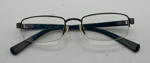 NIKE FRAMES ONLY EYEGLASSES 8030/001 BLACK BLUE 50-18-140