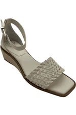 Vince Camuto Adjustable Espadrille Wedge Sandals Bretandi Cream