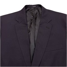 Hart Schaffner  Marx Made in USA Sport Coat Blazer Navy Gold Buttons Sz 46L