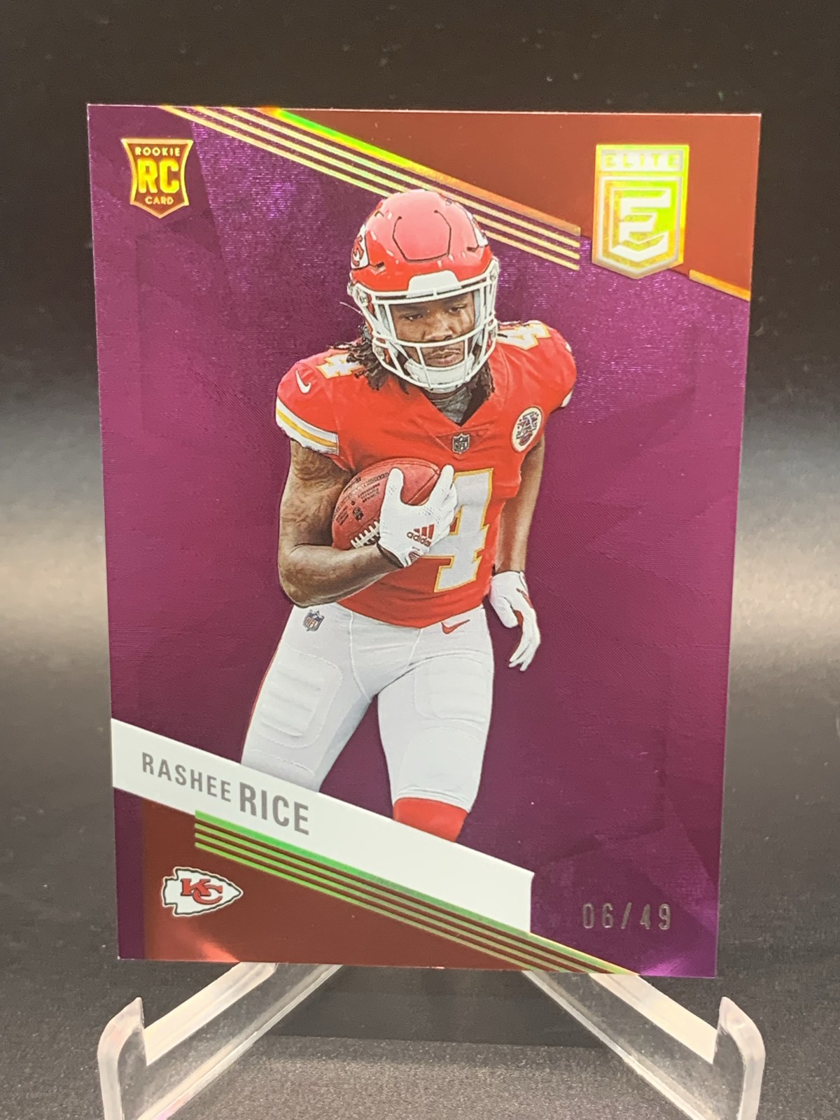 2023 Panini Donruss Elite - Rookies Rashee Rice Purple RC #06/49