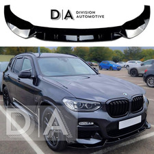 FOR BMW X3 G01 X4 G02 M SPORT FRONT BUMPER SPLITTER LIP GLOSS BLACK 2018-2021