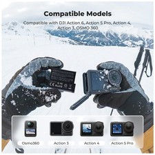 Versatile 3-in-1 Charging Solution for Osmo Action Batteries