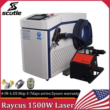 Raycus 1500W Laser Welding Cutting Machine Rust Paint Oil Remover FDA US Stock