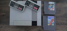 Original Nes Console 2 Pads Leads 2 Games