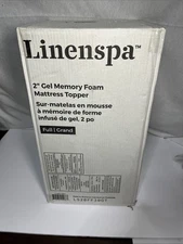 LINENSPA Memory Foam Mattress Topper - 2 Inch Gel Infused Memory Foam - Full