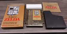 Legend of Zelda NES Gold Cart Game + Box + Manual
