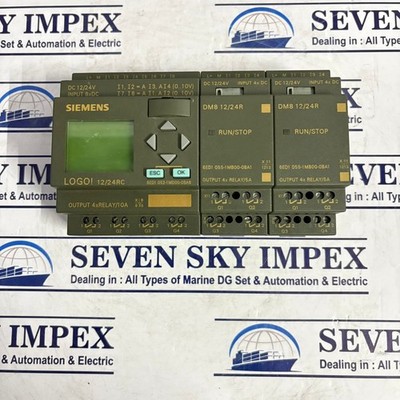 SEIMENS LOGO 12/24RC 6ED1 052-1MD00-0BA6 MIT 2 DM8 12/24R NETZTEIL
