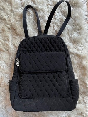 Vera Bradley Black Microfiber Backpack