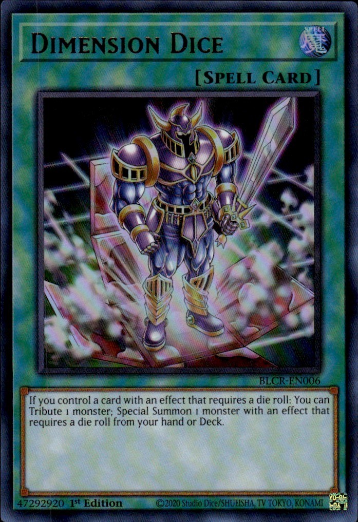 Yu-Gi-Oh! Dimension Dice Ultra Rare BLCR-EN006