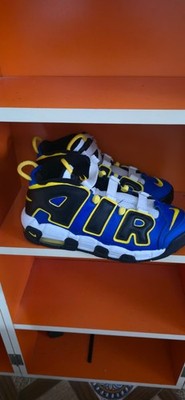 Nike Air More Uptempo Game Royal Yellow Black Sz 7 Style DC1399-400 Worn Once