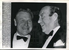 1968 Wirephoto Gov Nelson Rockefeller Former Mayor Robert F Wagner 7.25X10