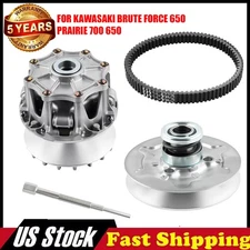 Primary Secondary Clutch + Belt Set for KAWASAKI BRUTE FORCE 650 PRAIRIE 650，700
