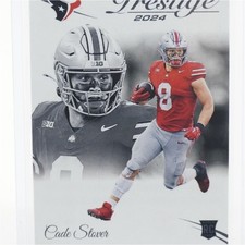 2024 Panini Prestige Cade Stover Rookie Houston Texans Football NFL Card #386. rookie card picture