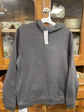 Goodfellow Co. Men's Textured Fleece Hooded Sweatshirt Medium Charcoal New