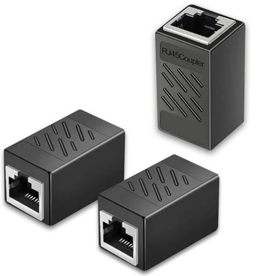3 PCS RJ45 Cat6 Coupler Female To Female Ethernet Adapter For Cat7/Cat5e