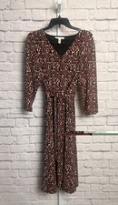 JM Collection Patterned Faux Wrap Dress size XL 
