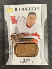 2024-25 UPPER DECK ENGRAINED ICONS TERRY SAWCHUK REMNANTS #ed 55/65