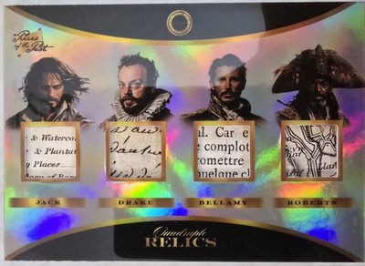 Pieces Of The Past Quad Villian 497 WRITTEN/MAP Relic ROBERTS JACK DRAKE BELLAMY