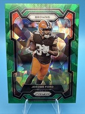 2023 Panini Prizm- Jerome Ford Green Cracked Ice #66