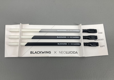 Blackwing x Neolucida Pencil Set of 3 Firm Balanced & Soft New