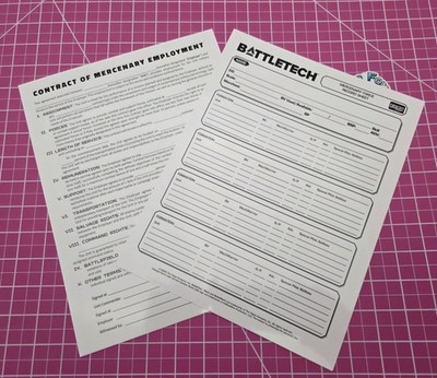 BattleTech Mercenaries - CONTRACT & CAMPAIGN GUIDES  - New - In Hand!