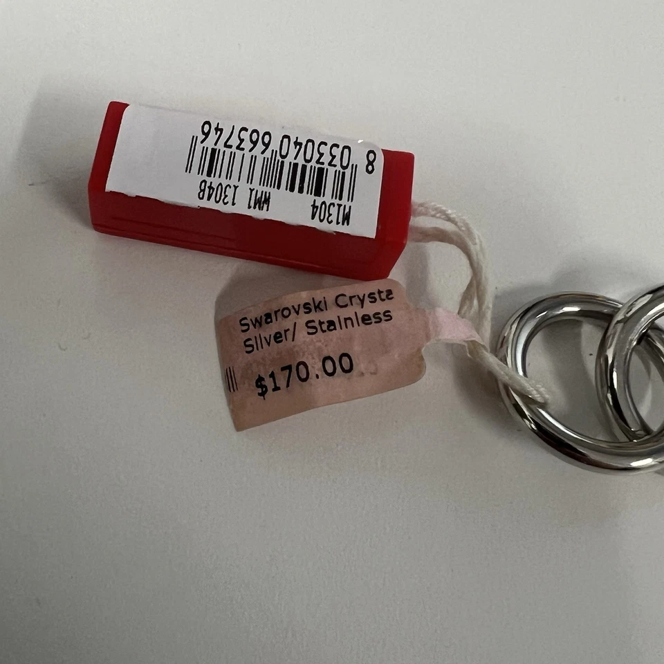 Miss Sixty Silver/stainless Swarovski Skull Bone Toggle Bracelet NWT Retail 170 - Image 3 of 4