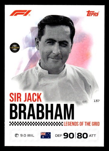 2026 Topps Turbo Attax F1 #137 Jack Brabham Card