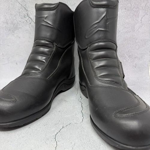 Alpinestars Boots Mens Sz 9 M Black V2 Ridge Waterproof Black Leather Motorcycle - Picture 3 of 10