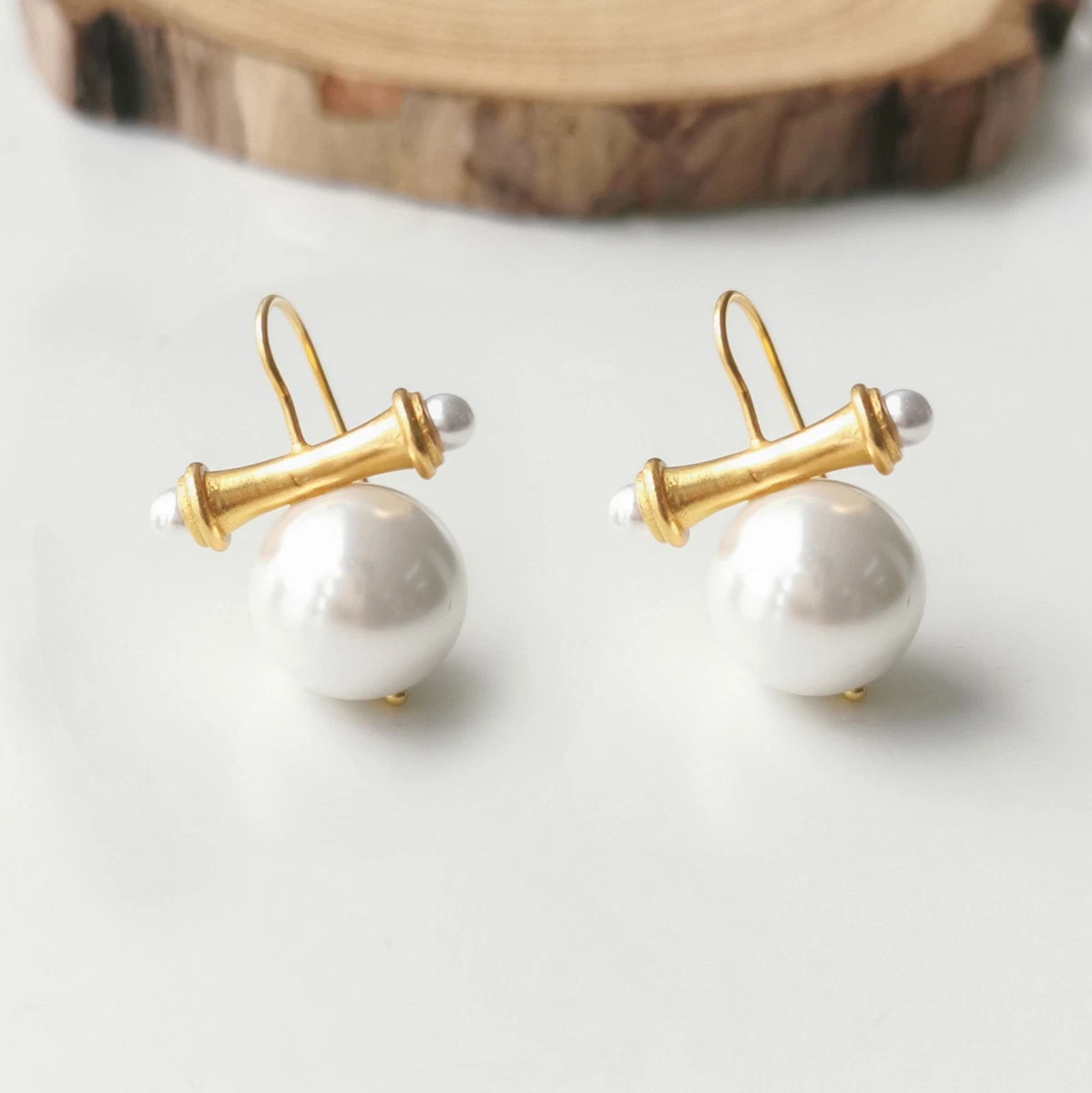 Bamboo Earrings for sale | eBay