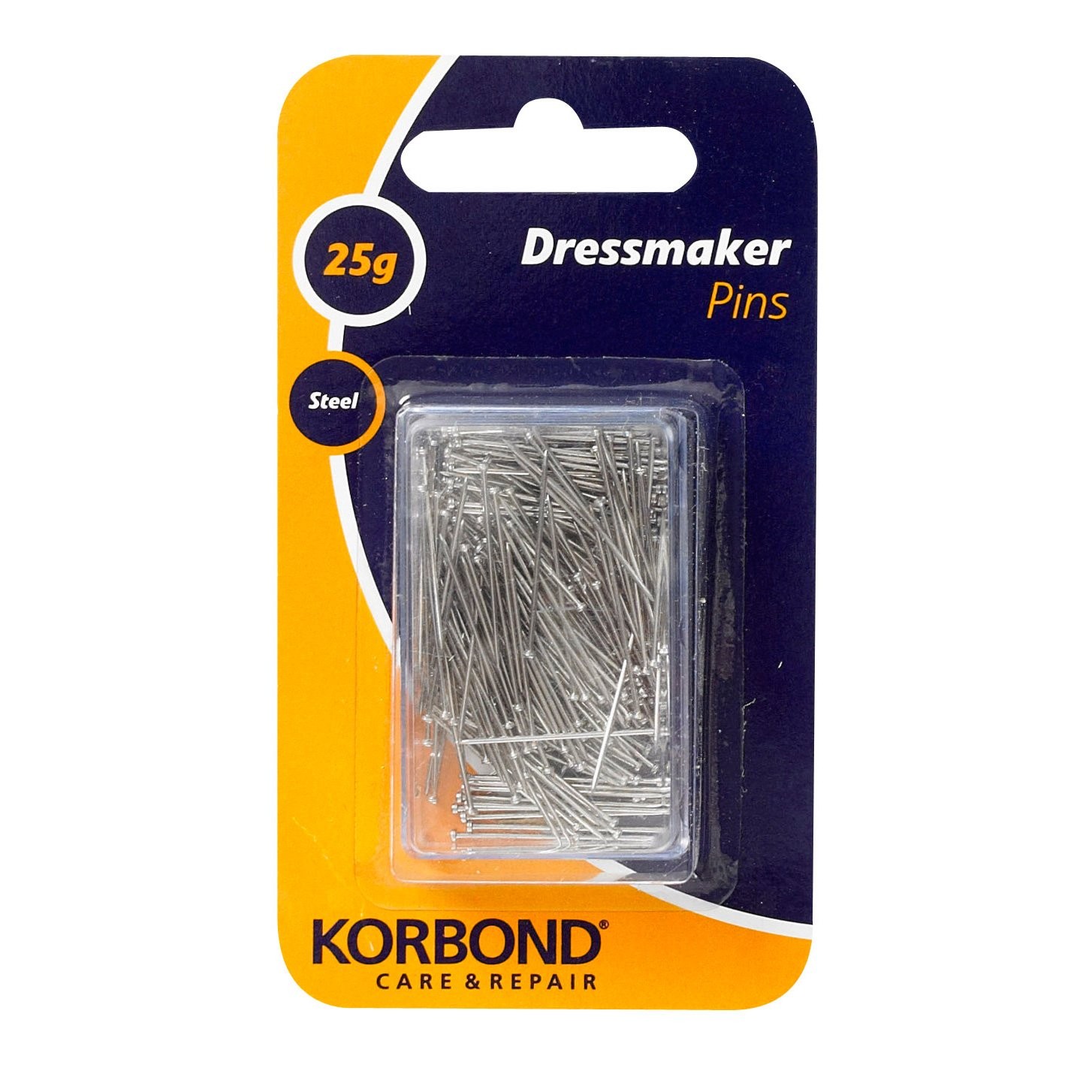 Korbond Extra Fine Dressmaker Pins 25g