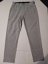 BYLT Kinetic Pants Light Grey Performance Stretch Golf Chino Mens Size 32x30 
