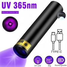 DARKBEAM UV Black Light Flashlight Mini 365Nm - Rechargeable USB Strong Ultra...
