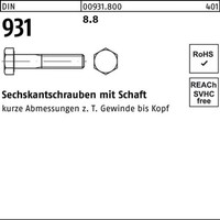 000931080000300520 Sechskantschraube Din 931 M.Schaft M 30 X 520 8.8