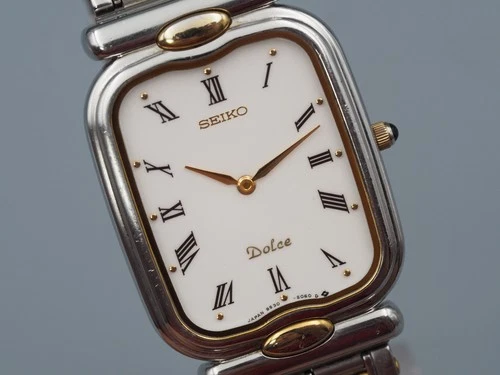 *Near Mint* SEIKO Dolce 9530-5050 Quartz White Roman Womens Vintage Watch Japan