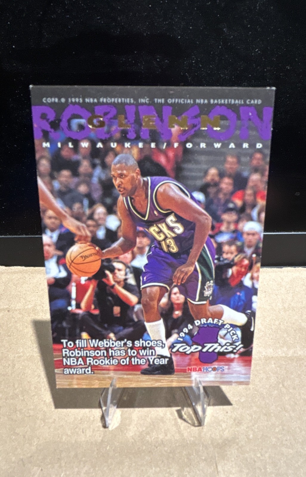 1994-95 NBA Hoops - Top This! Chris Webber, Glenn Robinson #421 (RC)