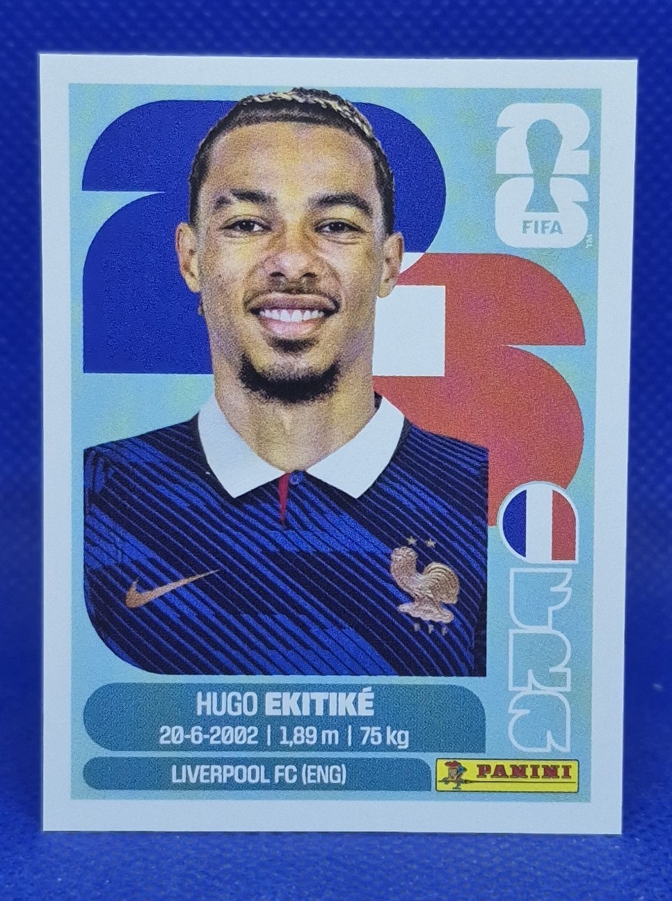 2026 Panini FIFA World Cup Sticker Hugo Ekitike #FRA 19 - France