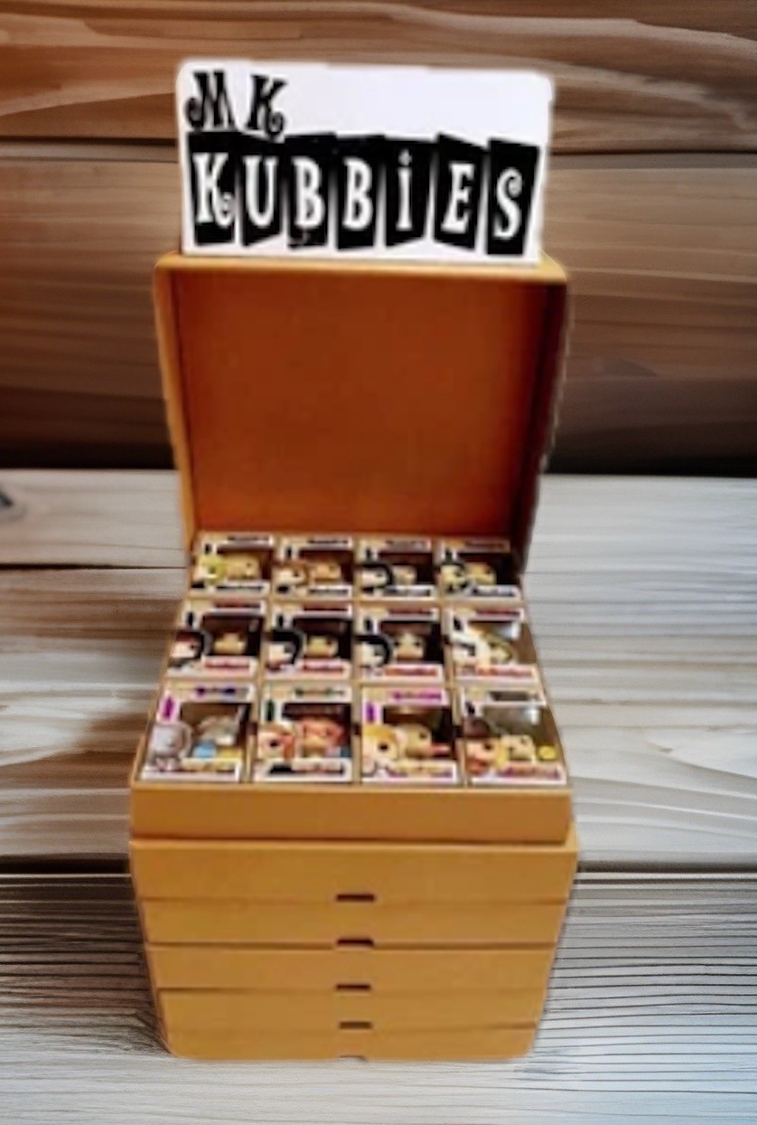 Funko Pop storage case with LID by Mk Kubbies! 6-Pack
