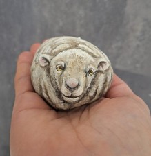 bemalter Stein/handbemalt Schaf, Skulptur, Dekoration, Geschenk