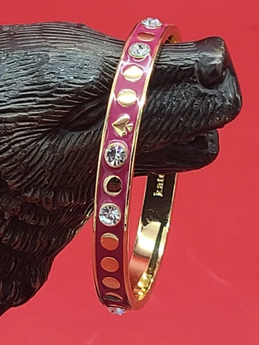 Bracciale Kate Spade cristallo tono oro rosa caldo