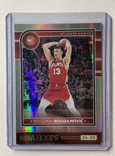 2024-25 Panini NBA Hoops Bodgan Bogdanovic Premium Box Set Holo Foil #/199 Hawks