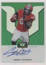 2017 Leaf Valiant Green 21/50 Corey Clement #BA-CC1 Auto 9zx