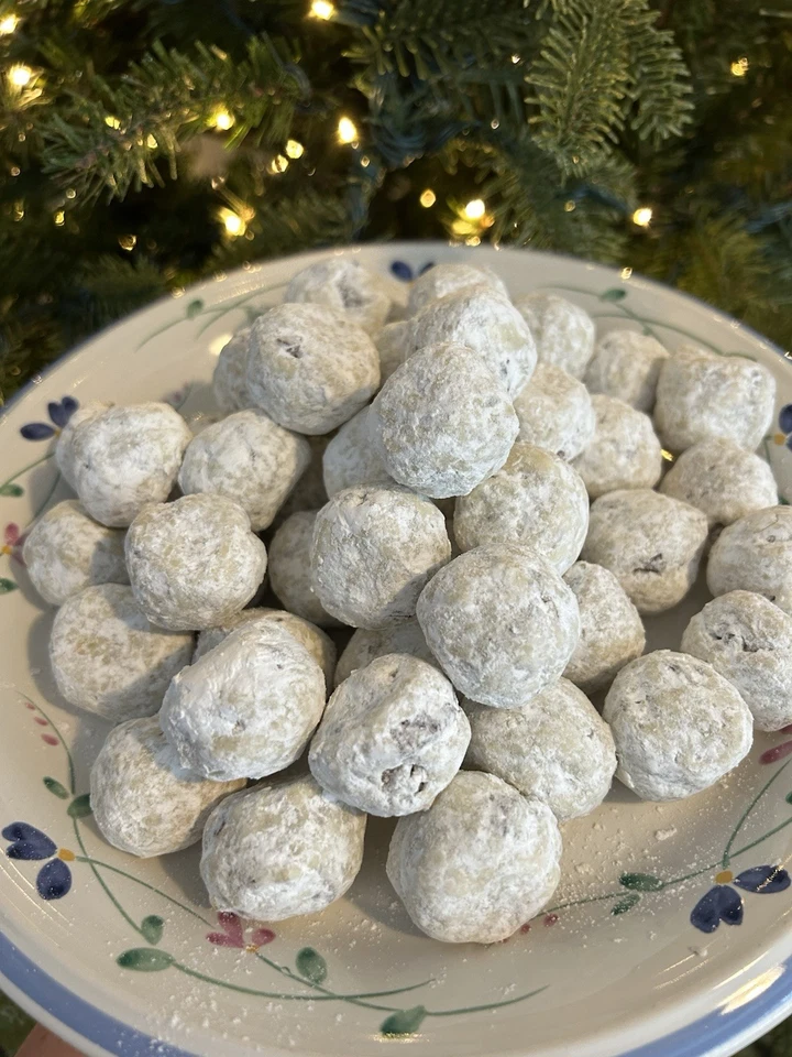 🎁Hecho en casa recién horneado a pedido 1 docena deliciosa bola de nieve con nueces galletas🎁 Foto 4 de 4