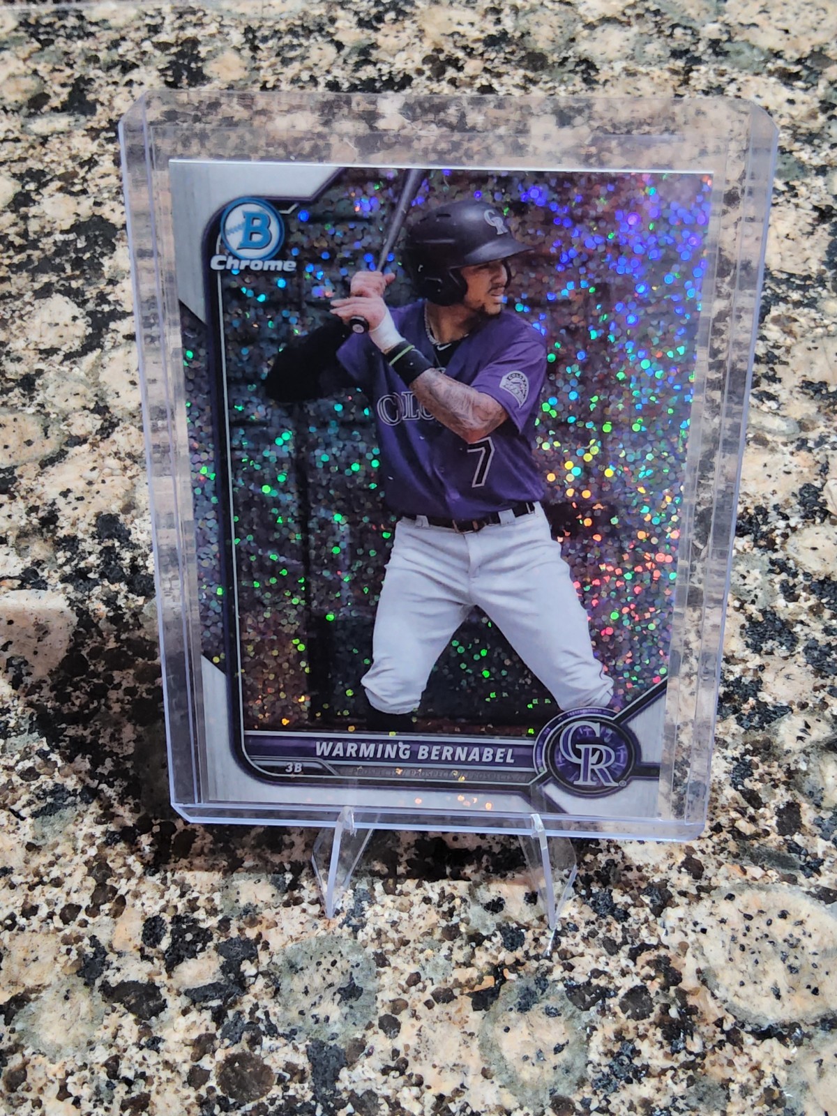 2022 Bowman - Chrome Prospects Warming Bernabel #BCP-46 Speckle Refractor /299