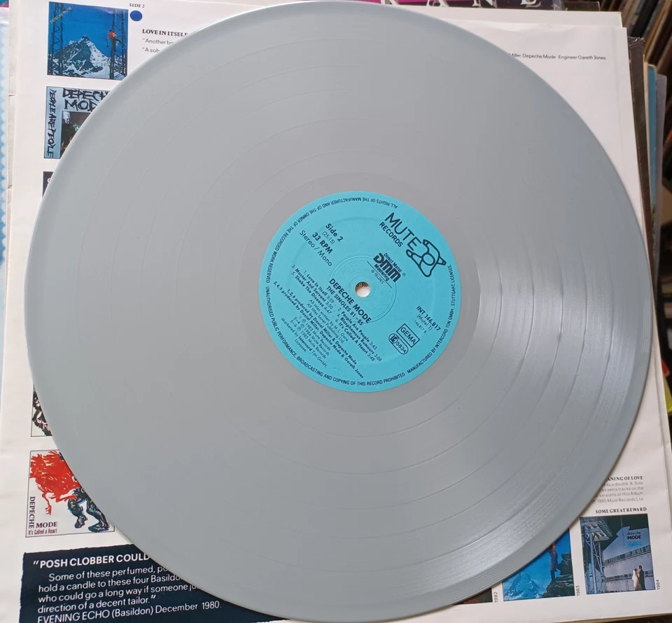 Depeche Mode The Singles 81 - 85 GREY VINYL + INSERT Mute Vinyl LP KLAPPCOVER - Bild 4 von 4
